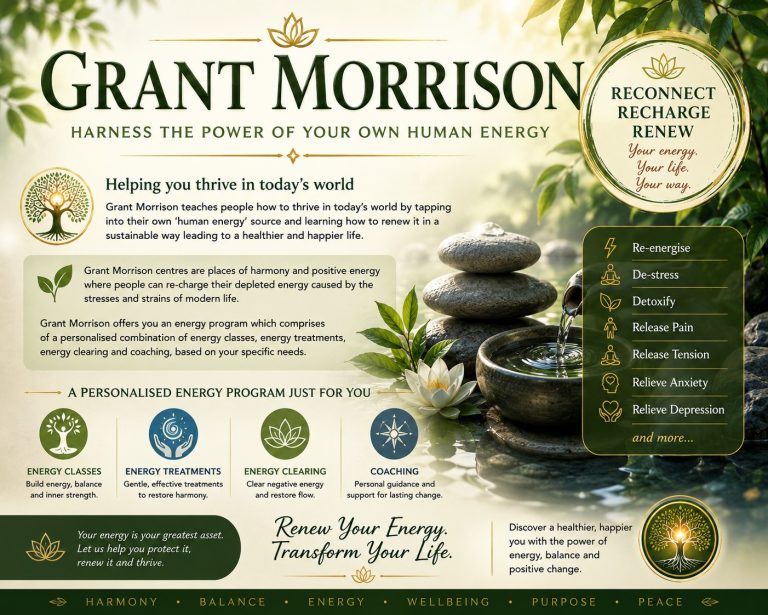 Grant Morrison – Intuitive Healing & Wellness Guide