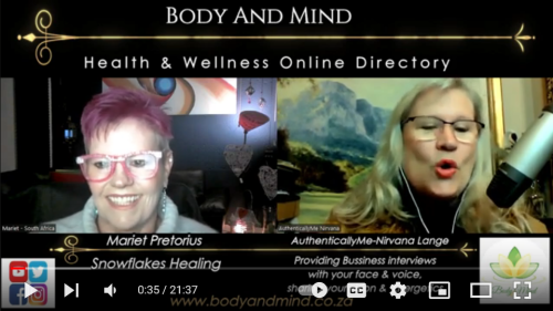 Snowflakes Healing with Mariet Pretorius Interview
